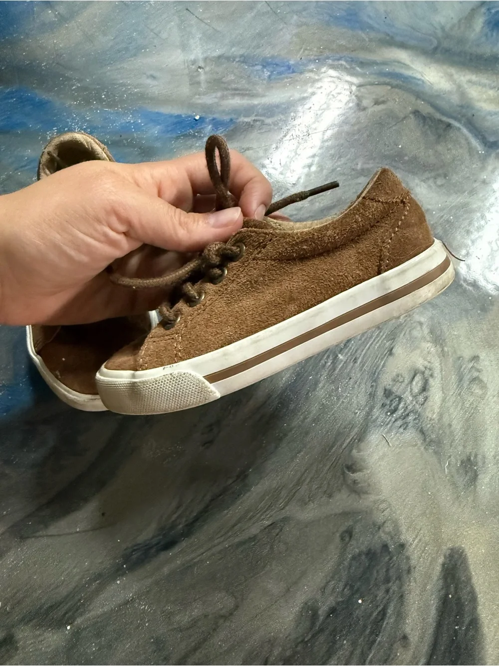 Janie and Jack cognac suede